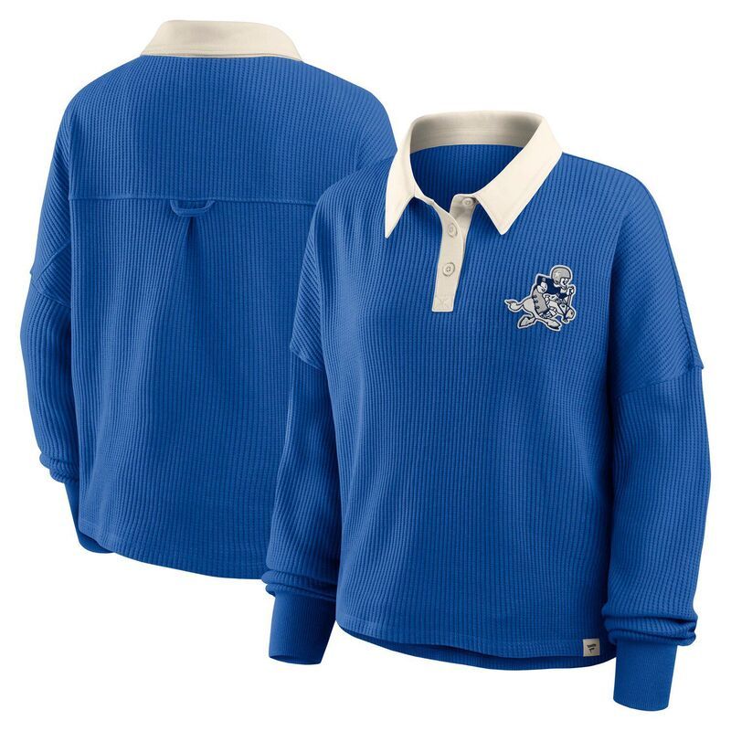 ファナティクス レディース トップス Tシャツ Womens Fanatics Royal Dallas Cowboys Oversized Hometown Premium Thermalong Sleeve Shirt Cow Blue ブルー