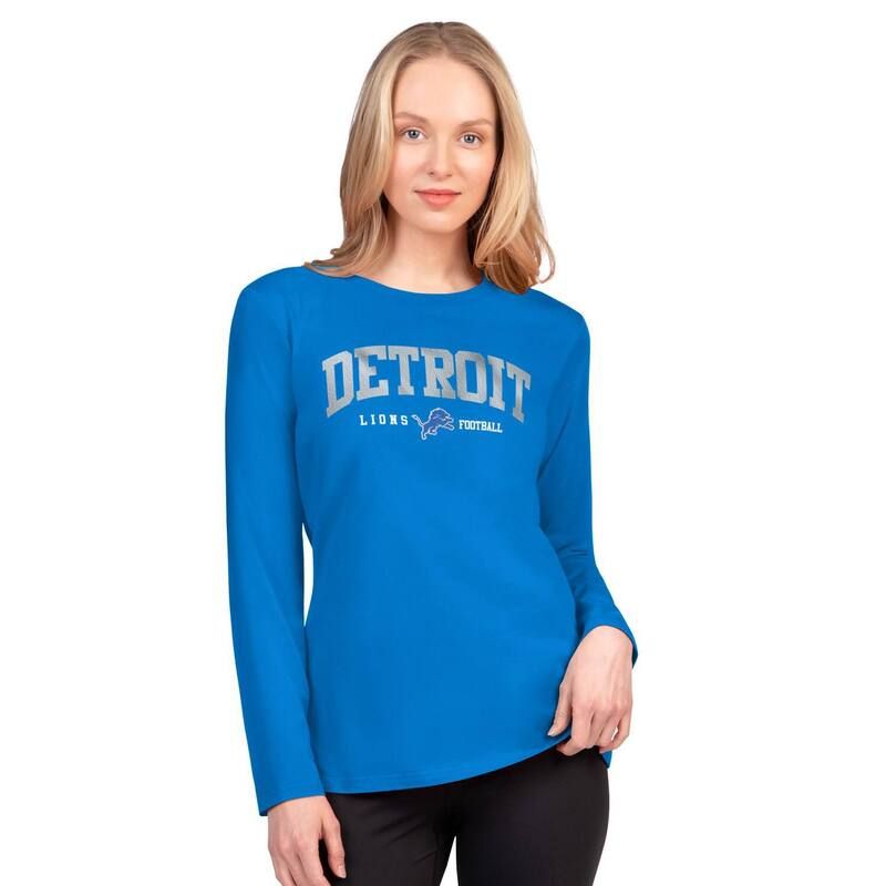 ジースリー フォーハー バイ カール バンクス レディース トップス Tシャツ Womens GIII 4Her by Carl Banks Blue Detroit Lions Best Play Long Sleeve TShirt Lns Blue ブル 8,495円