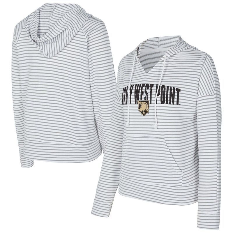 アンブランデッド レディース トップス Tシャツ Vネック パイル パーカー Unbranded Mens Conceptsport WhiteGray Army Blacknights French Terry Striped VNeck Pullover