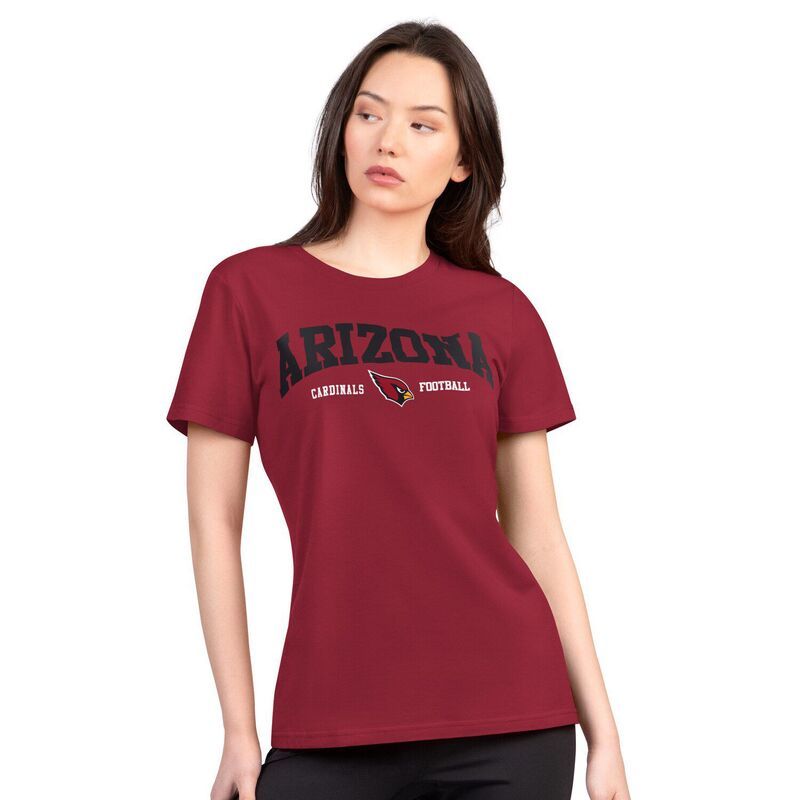 ジースリー フォーハー バイ カール バンクス レディース トップス Tシャツ Womens GIII 4Her by Carl Banks Cardinal Arizona CardinalsuperSlim Lightweight Winning Crew