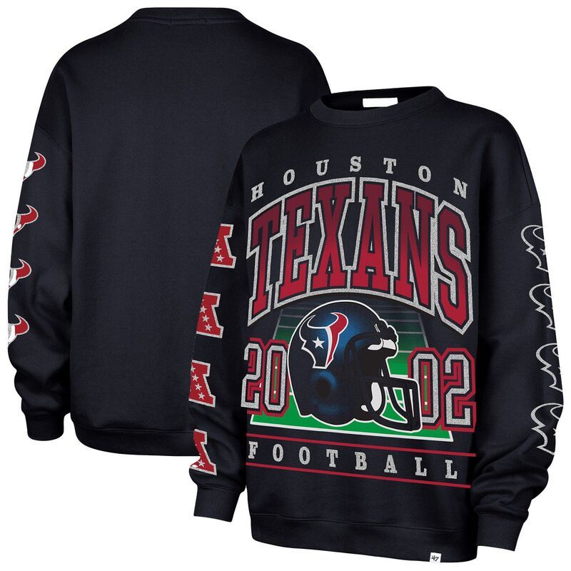 フォーティセブンブランド レディース トップス Tシャツ スウェット 47 Brand Womens 47 Navy Houston Texans Go Big Oversized Pullover Sweatshirtxs Navy ネイビー