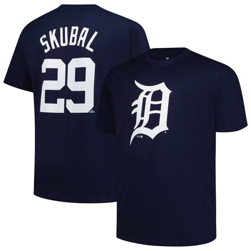 ファナティクス メンズ トップス Tシャツ トール Mens Fanatics Tarik Skubal Navy Detroitigers Big Tall Name Number TShirtgr Navy ネイビー