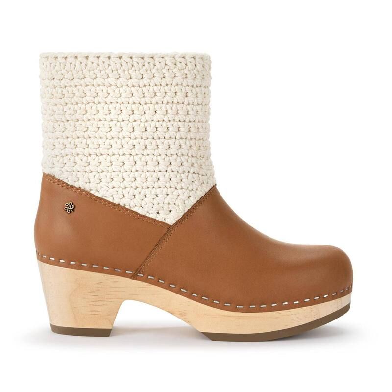 ザサック レディース シューズ ブーツ・レインブーツ レザー The Sak Paloma Leather Clog Boots Tobacco
