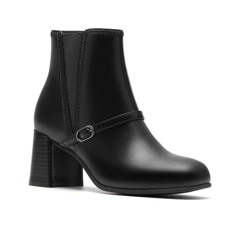 クラークス レディース シューズ ブーツ・レインブーツ アンクル レザー ヒール Clarks Keirsta Day Womens Leather Block Heel Ankle Boots Black Leather ブラック