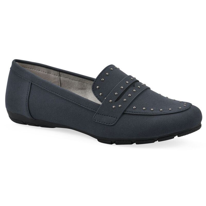 クリフバイホワイトマウンテン レディース シューズ スリッポン・ローファー Cliffs by White Mountain Giada WomenslipOn Loafers Navy Sueded Smooth ネイビー