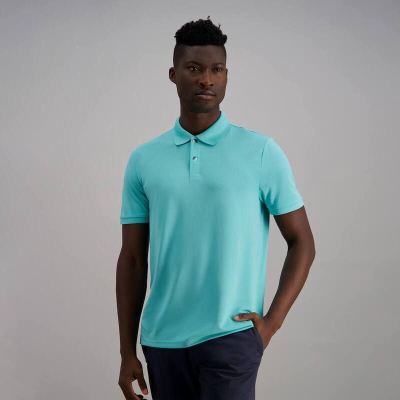 ハガー メンズ トップス Tシャツ ポロシャツ Mens Haggar Short Sleeve Pique Polo Teal ティール
