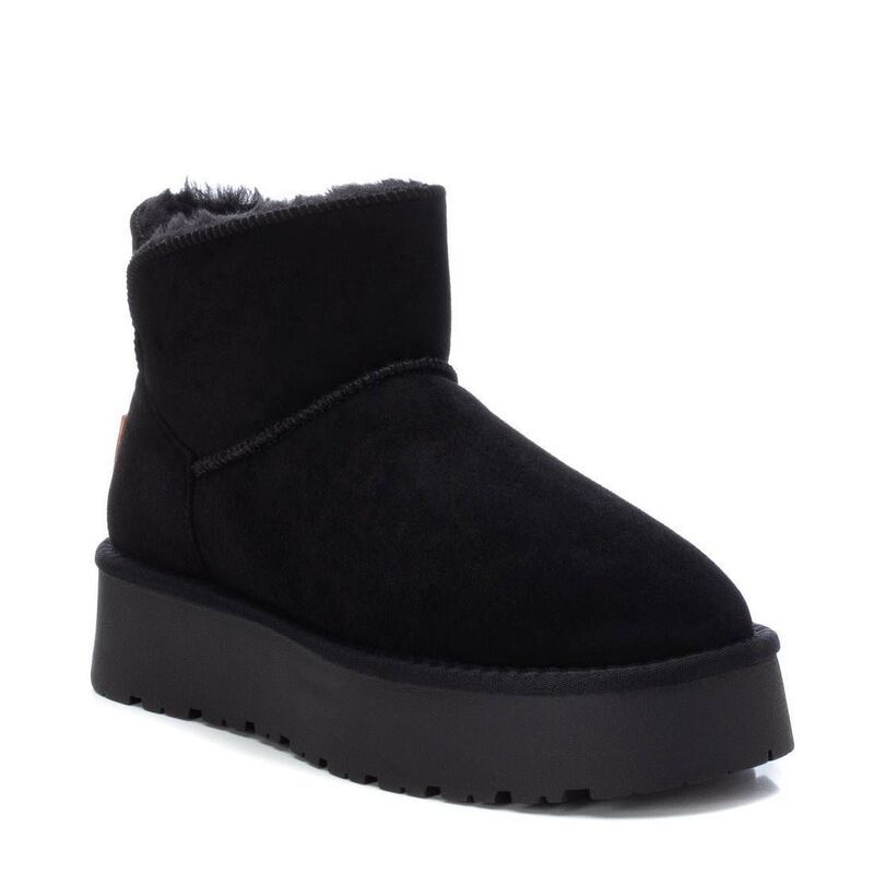 キシタイ レディース シューズ ブーツ・レインブーツ スエード Womensuede Winter Boots By XTI 142197 Black ブラック