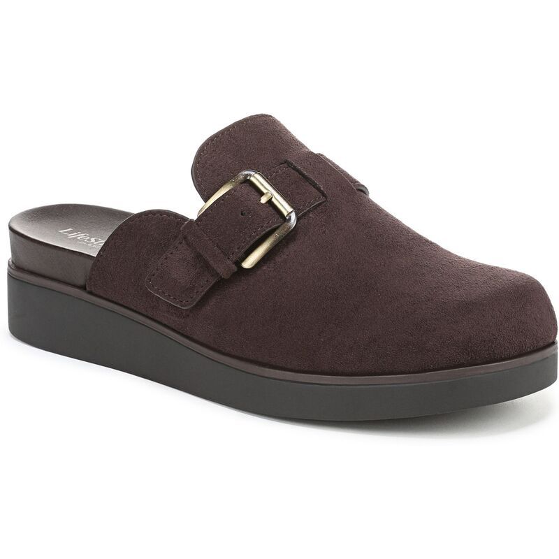 ライフストライド レディース シューズ サンダル LifeStride Gillian WomenslipOn Clogs Dark Chocolate チョコレート