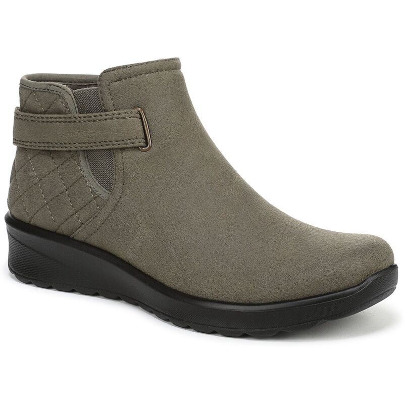 ライフストライド レディース シューズ ブーツ・レインブーツ LifeStride Gaze Womens Microfiber Zip Short Boots Army Green グリーン