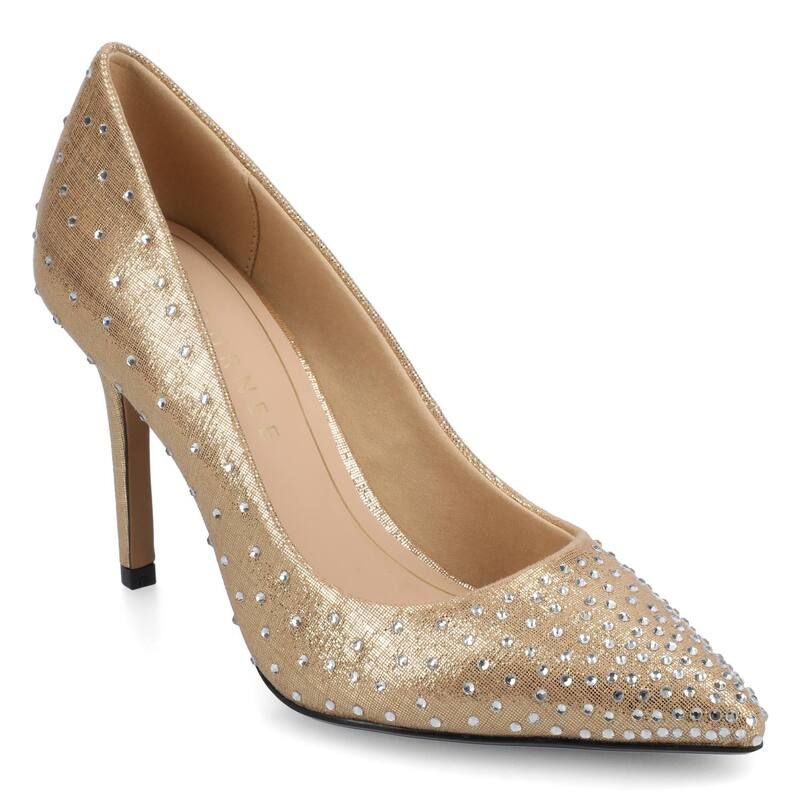ジャーニー レディース シューズ パンプス ヒール Journee Venus Womens Pointed Toe Stiletto Heel Comfort Dress Pumps Gold ゴールド