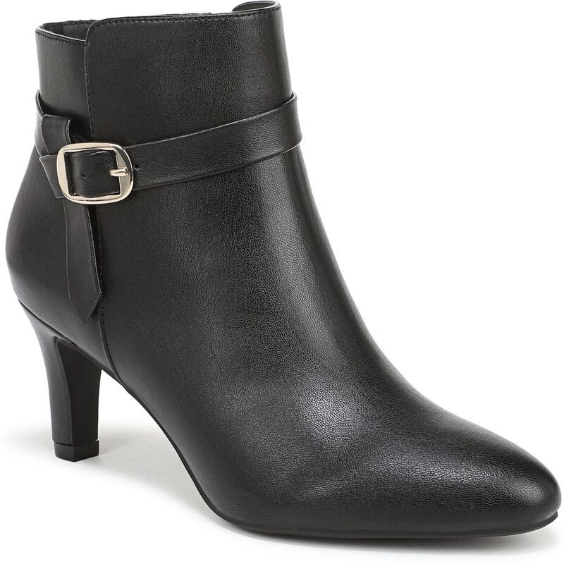 ライフストライド レディース シューズ ブーツ・レインブーツ レザー フェイクレザー LifeStride Guild 3 Womens Faux Leather Booties Black ブラック