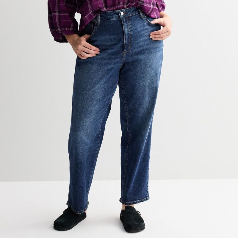 ソノマ レディース ボトムス デニムパンツ プラスサイズ ジーンズ Plusize Sonoma Goods For Life Curvy HighRise Straight Jeans Dark Wash
