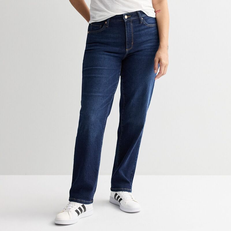 ソノマ レディース ボトムス デニムパンツ ストレート ジーンズ Womensonoma Goods For Life Curvy HighRise Straight Leg Jeans Bright Dark Wash