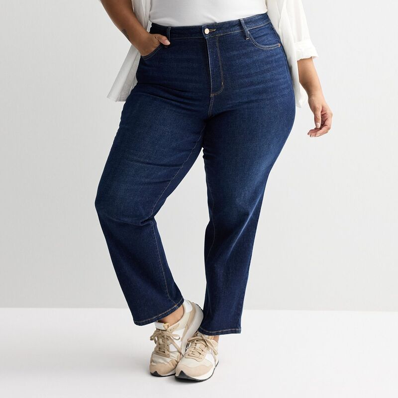 ソノマ レディース ボトムス デニムパンツ プラスサイズ ジーンズ Plusize Sonoma Goods For Life HighRise Straight Jeans Bright Dark Wash