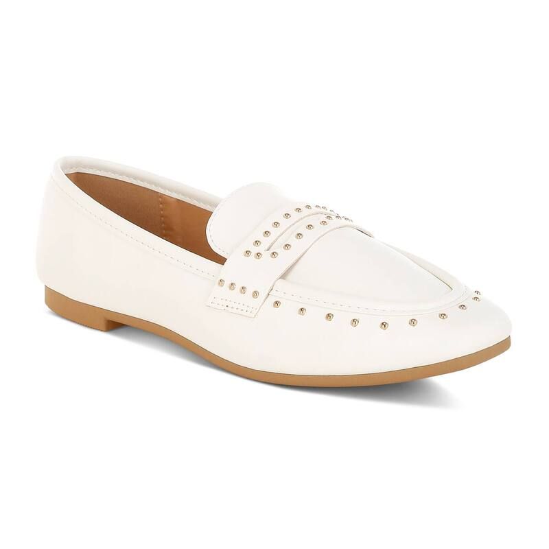 ロンドンラグ レディース シューズ スリッポン・ローファー London Rag Dorlina Womens Loafers White ホワイト