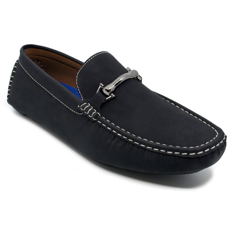 アカデミクス メンズ シューズ スリッポン・ローファー Akademiks Weston MenslipOn Loafers With Buckle Detail Black ブラック