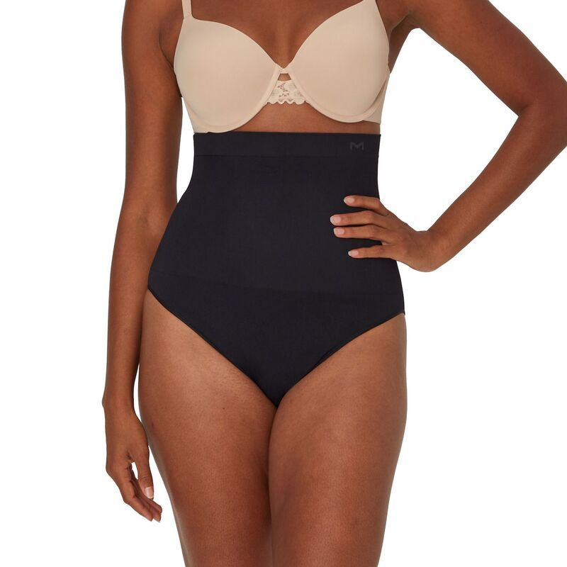 メイデンフォーム レディース ボトムス カジュアルパンツ ハイウエスト Womens Maidenform Tummy Control Seamless HighWaist Brief Shapewear Black ブラック