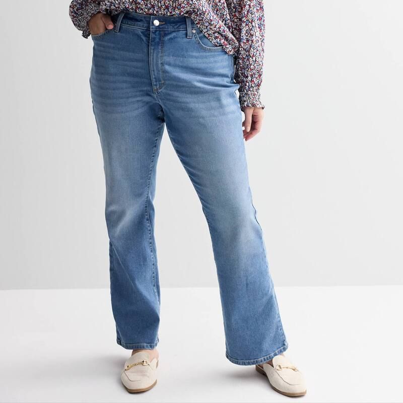 ソノマ レディース ボトムス デニムパンツ ブーツカット プラスサイズ ブーツ ジーンズ Plusize Sonoma Goods For Life Curvy MidRise Bootcut Jeans Medium Blue Wash ブルー