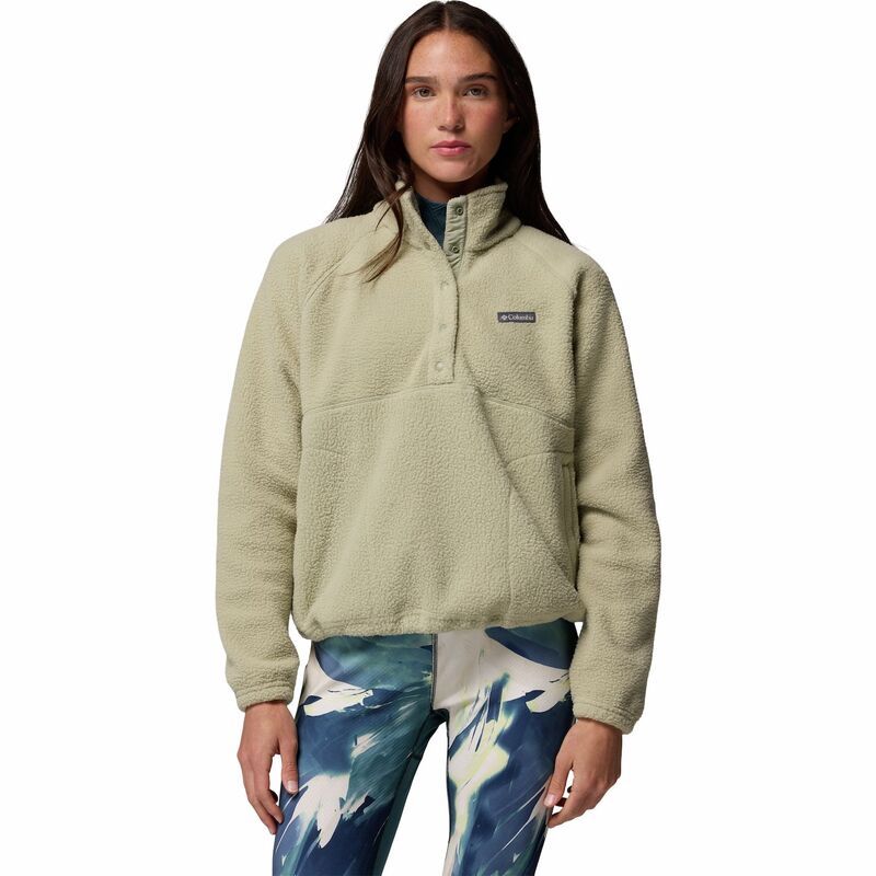 コロンビア レディース アウター ジャケット・ブルゾン フリース Womens Columbia Jasperidge Pebbled Fleece Half Snapullover Safari