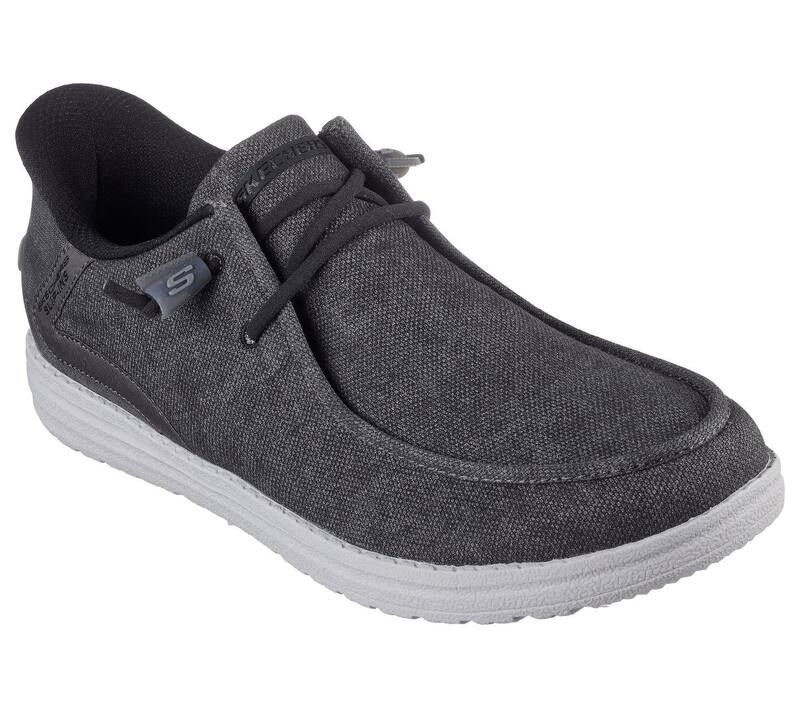 スケッチャーズ メンズ シューズ リラックスフィット Skechers Hands Free Slipins Relaxed Fit Melson Coronado Menshoes Black Grey ブラック