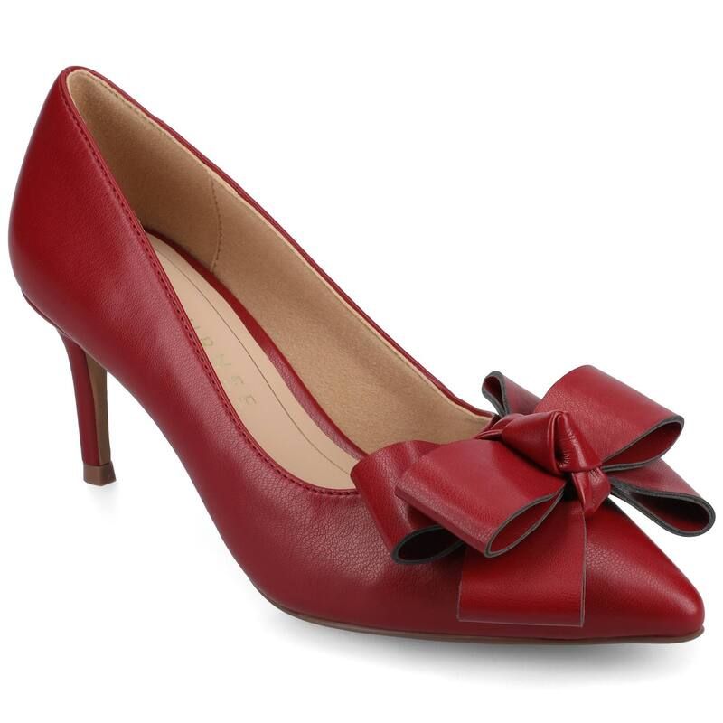 ジャーニー レディース シューズ パンプス ヒール Journee Crystol Womens Heels Cranberry Pu