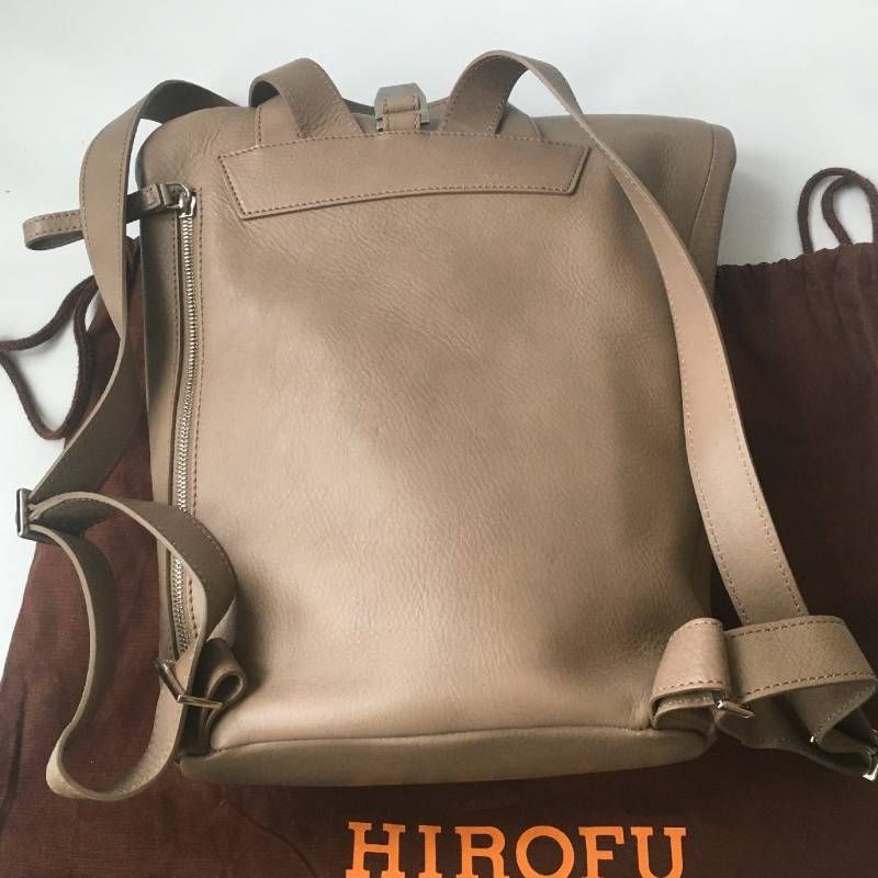 美品 HIROFU（ヒロフ）トレツチャ レザーリュック バックパック 定価93,500