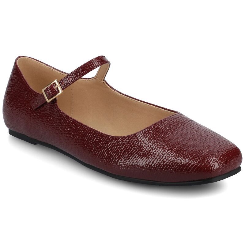 ジャーニー レディース シューズ サンダル Journee Carrie Womens Mary Jane Flats Oxblood オックスブラッド