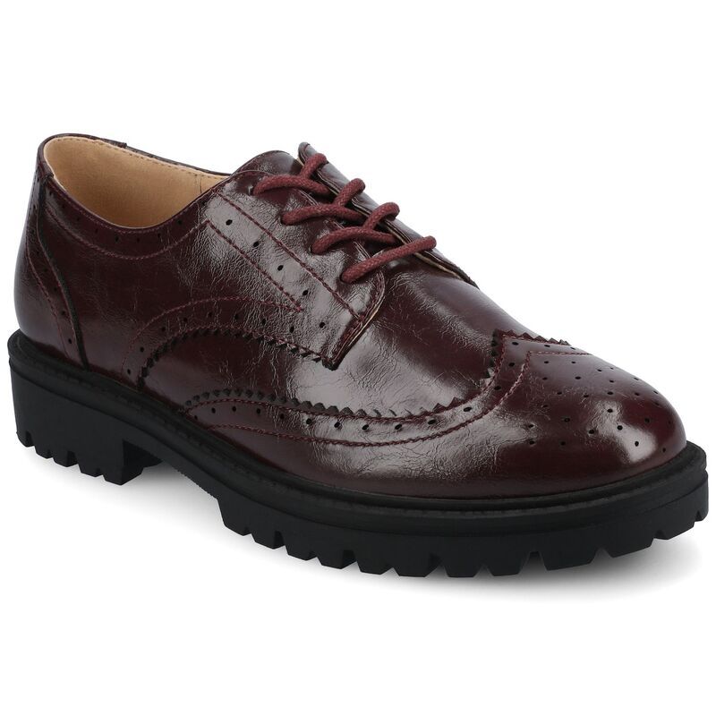 ジャーニー レディース シューズ サンダル オックスフォード Journee Claudiya Tru Comfort Foam Womens Oxford Shoes Oxblood オックスブラッド