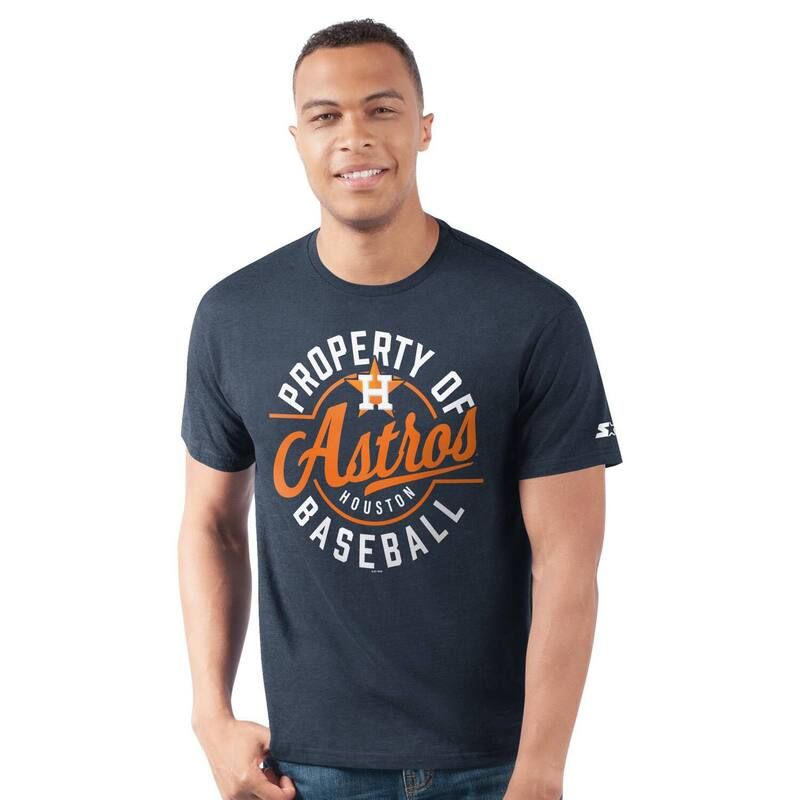 スターター メンズ トップス Tシャツ Menstarter Navy Houston Astros Prime Time Property Of TShirt Ast Navy ネイビー