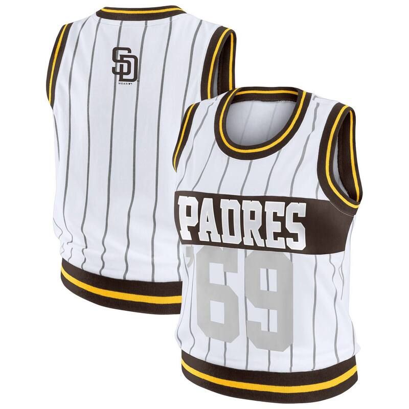 ウェア バイ エリン アンドルーズ レディース トップス Tシャツ Womens WEAR by Erin Andrews White San Diego Padresporty Tank Topad White ホワイト