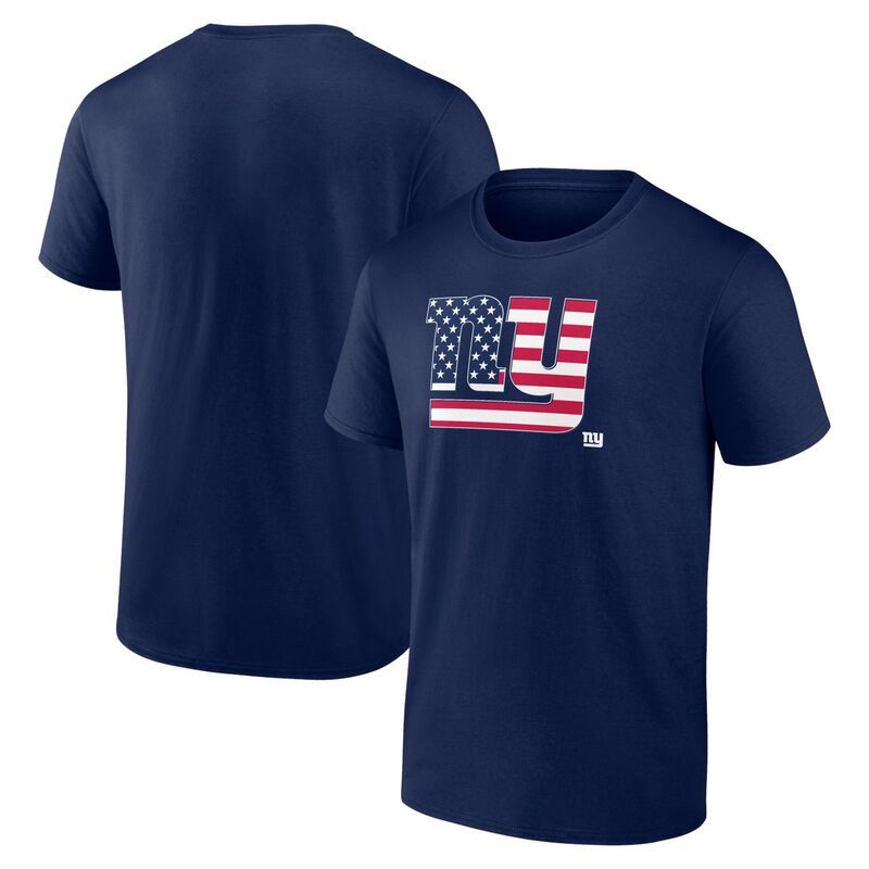 アンブランデッド メンズ トップス Tシャツ Unbranded Mens Navy New York Giants Americana TShirt Gia Navy ネイビー