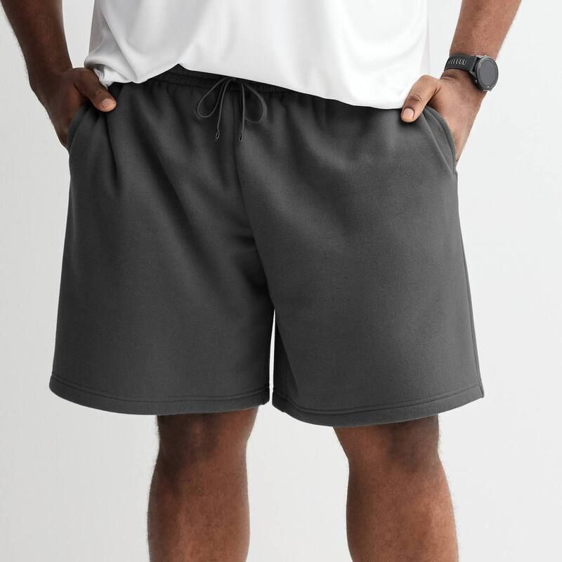 Tek Gear メンズ ボトムス ハーフパンツ・ショーツ トール ショートパンツ フリース Big Tall Tek Gear Ultrasoft Fleece Shorts Carbon Copy