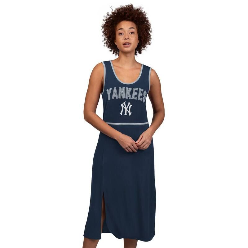 ジースリー フォーハー バイ カール バンクス レディース トップス ワンピース マキシ Womens GIII 4Her by Carl Banks Navy New York Yankees Center Field Maxi Dress Ynk Navy
