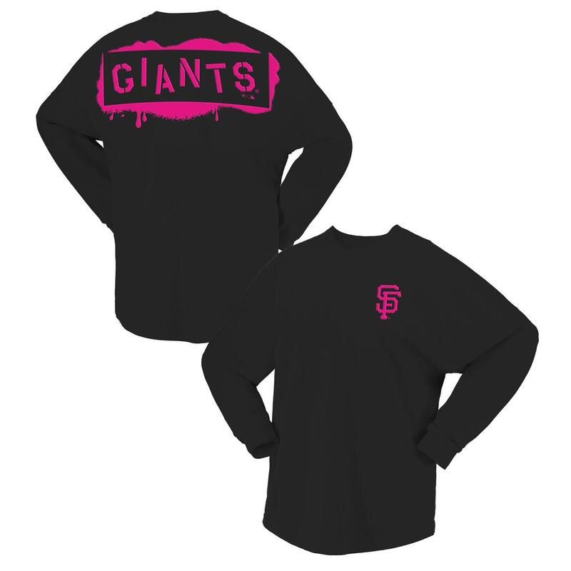 ファナティクス レディース トップス Tシャツ ジャージー Womens Fanatics Black San Francisco Giants Neon Jersey Long Sleeve TShirt Gnt Black ブラック