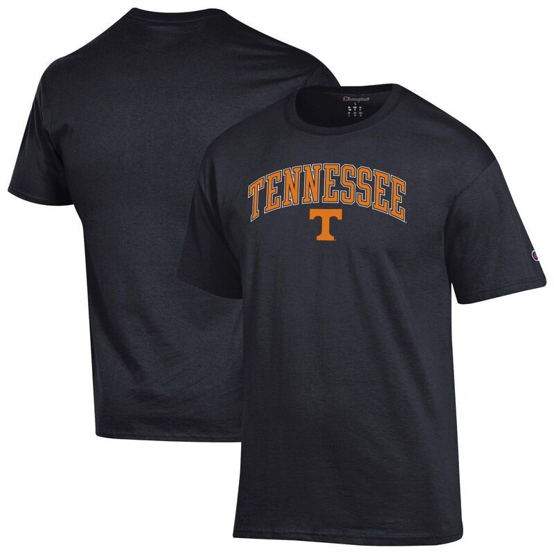 チャンピオン メンズ トップス Tシャツ ロゴ MensChampion Black Tennessee Volunteers Arch Over Logo TShirten Black ブラック