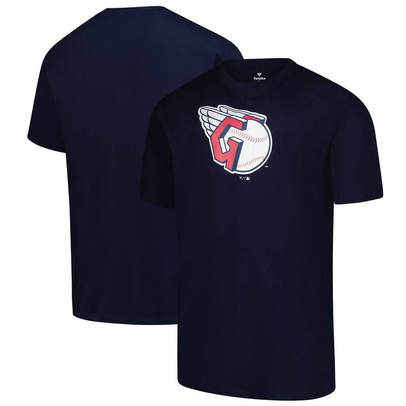プロファイル メンズ トップス Tシャツ トール ロゴ Mens Profile Navy Cleveland Guardians Big Tall Primary Logo TShirt Grd Navy ネイビー