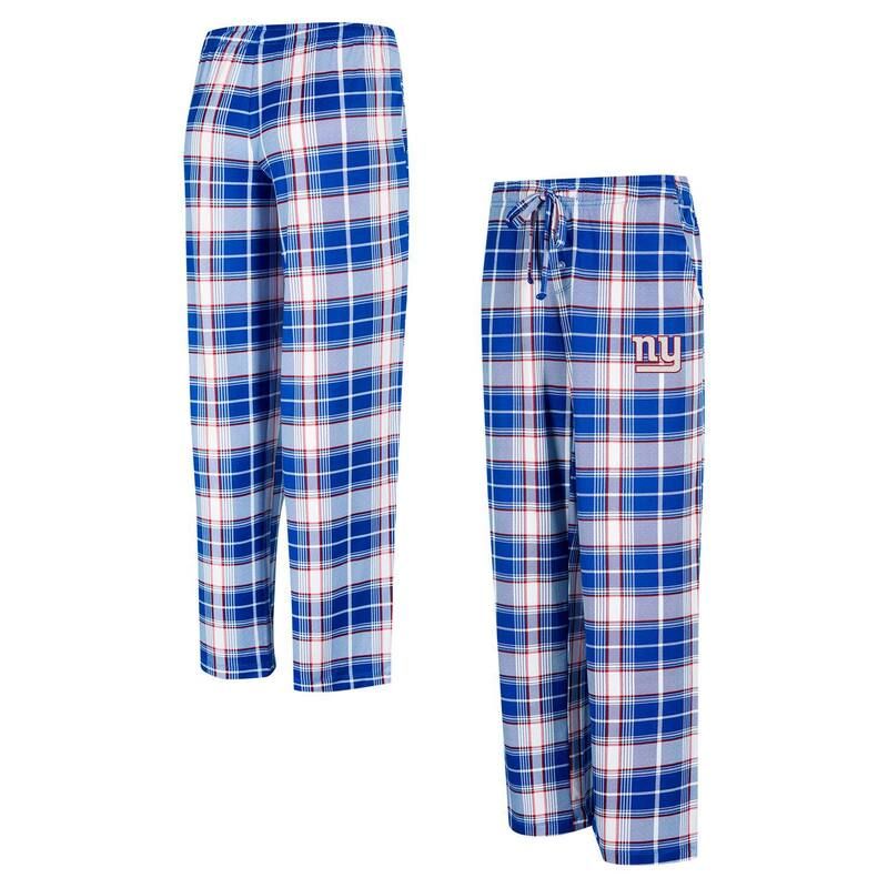 アンブランデッド レディース アンダーウェア ナイトウェア パンツ ニット Unbranded Womens Conceptsport Royal New York Giants Ashford Plaid Knit Pants Gia Blue ブルー