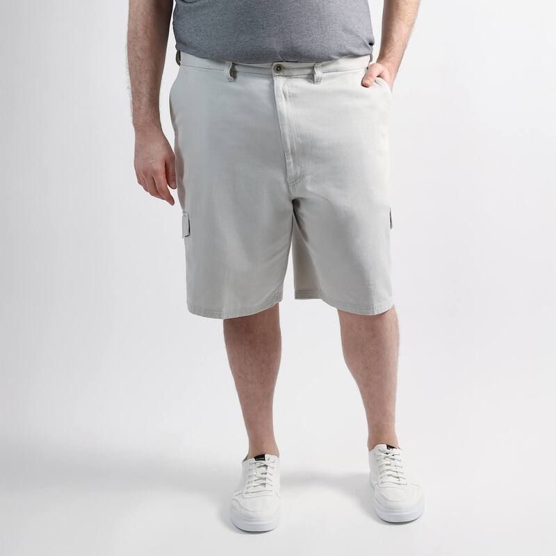 ハガー メンズ ボトムス ハーフパンツ・ショーツ トール コットン Big Tall Haggar Mens Cotton Cargo Short Stone ストーン