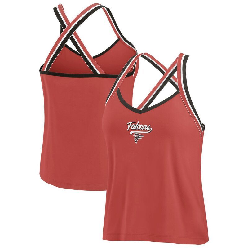ウェア バイ エリン アンドルーズ レディース トップス Tシャツ Womens WEAR by Erin Andrews Red Atlanta Falcons Crosstrap TriBlend Tank Top Fal Red レッド