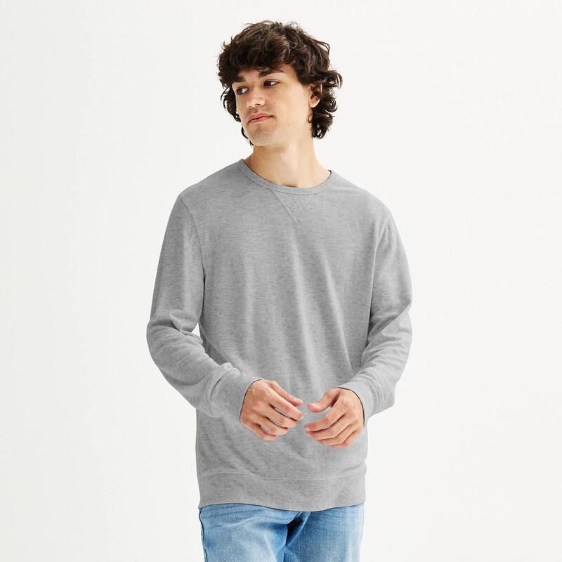 ソノマ メンズ トップス Tシャツ クルーネック ニット Mensonoma Goods For Life Double Knit Crewneck Tee Gray Heather グレー
