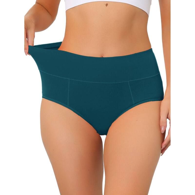 アレグラ ケー レディース アンダーウェア パンツ ハイウエスト コットン ALLEGRA K Womens Cotton High Waistummy Control Underwear Dark Blue ブルー