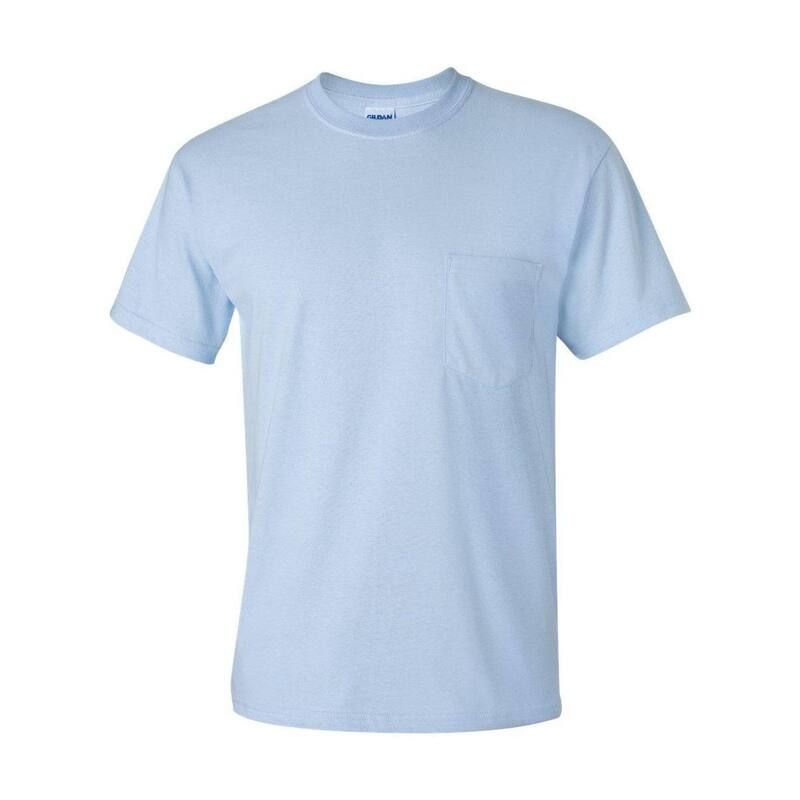 ギルダン メンズ トップス Tシャツ コットン Gildan Ultra Cotton PocketShirt Light Blue ブルー