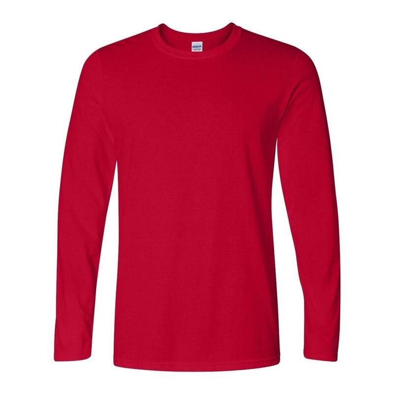 ギルダン メンズ トップス Tシャツ Gildan Softstyle Long Sleeve TShirt Cherry Red レッド