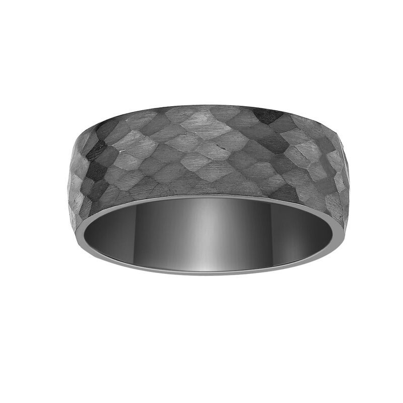 リンクス メンズ アクセサリー リング Mens LYNX Black Zirconium Ring Stainless ブラック