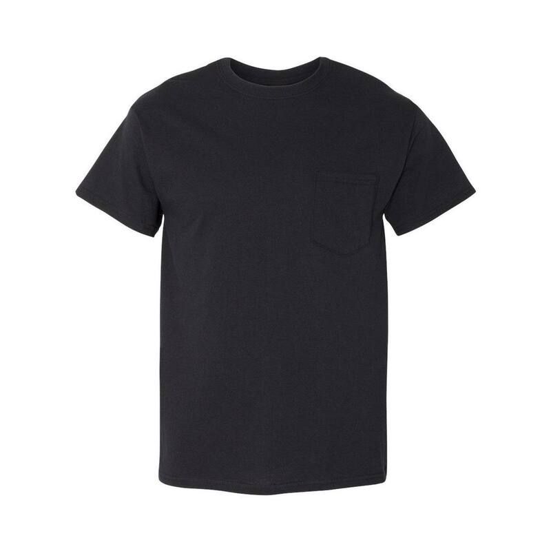 ギルダン メンズ トップス Tシャツ コットン Gildan Heavy Cotton PocketShirt Black ブラック