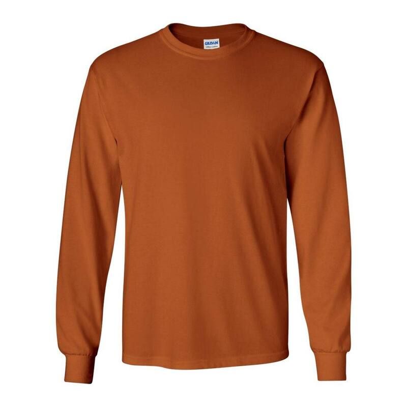 ギルダン メンズ トップス Tシャツ コットン Gildan Ultra Cotton Long Sleeve TShirtexas Orange オレンジ