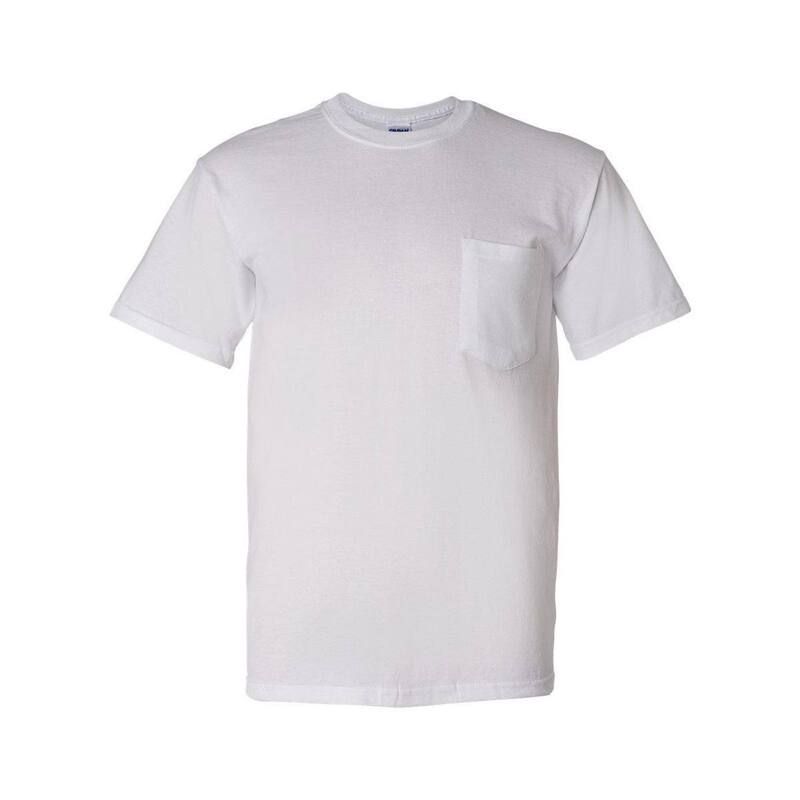 ギルダン メンズ トップス Tシャツ Gildan DryBlend PocketShirt White ホワイト