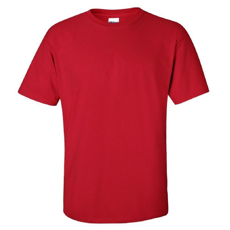 ギルダン メンズ トップス Tシャツ コットン Gildan Mens Ultra Cotton Short Sleeve TShirt Cherry Red レッド