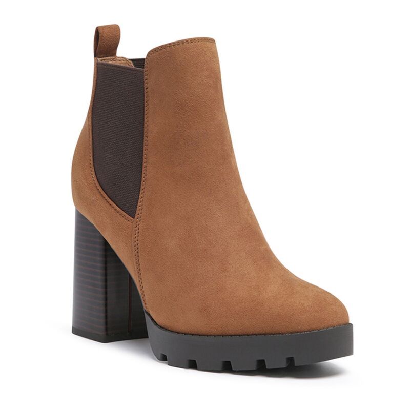 ロンドンラグ レディース シューズ ブーツ・レインブーツ チェルシーブーツ チェルシー ヒール London Rag Sonia Womens Block Heel Chelsea Boots Tan タン