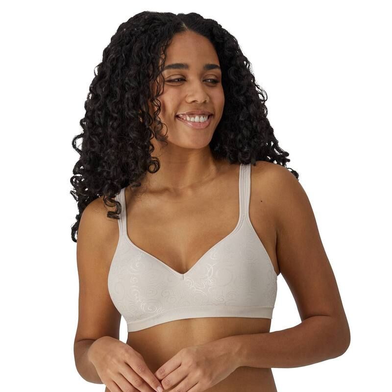 バリ レディース アンダーウェア ブラジャー Bali Comfort Revolution Wireless Bra DF3463 Rose Swirl